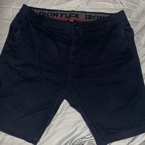 Iron Flex Mens Navy Blue Shorts